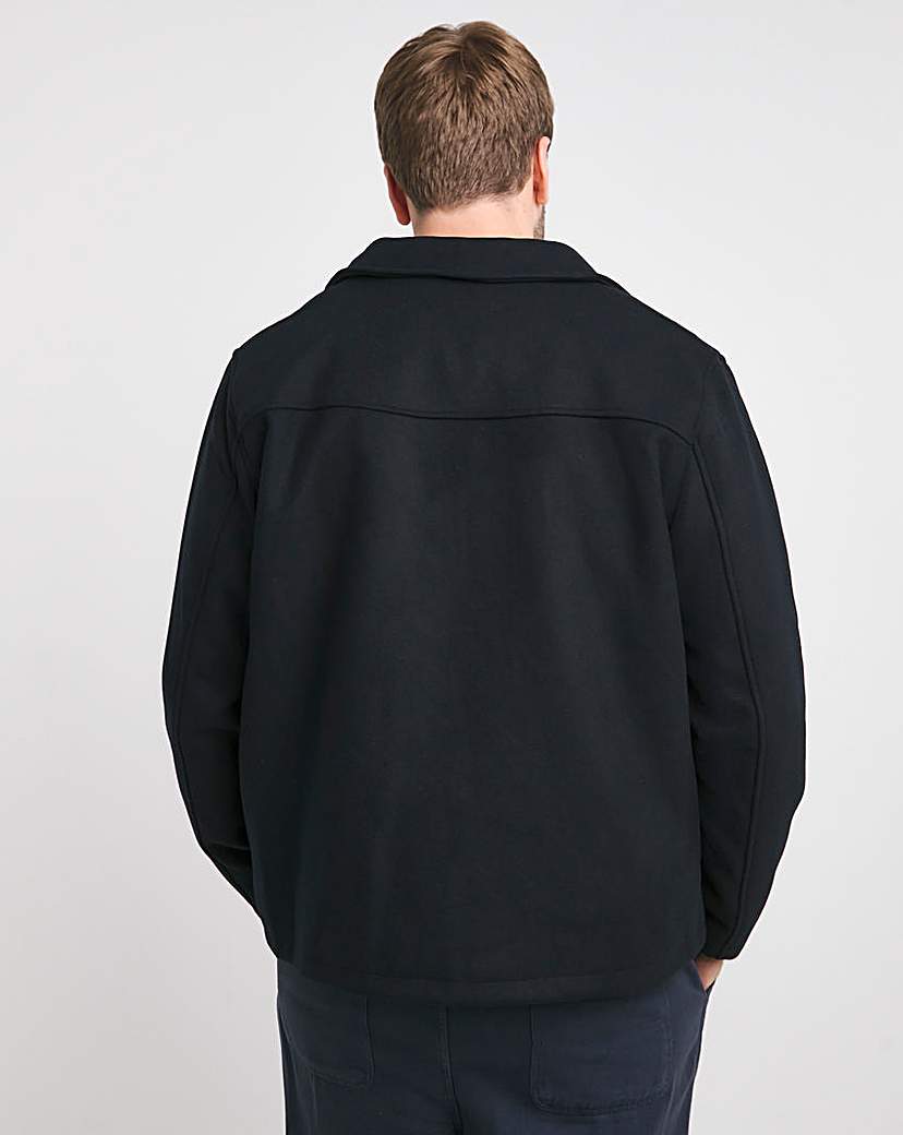 Wool Collar Zip Up Jacket