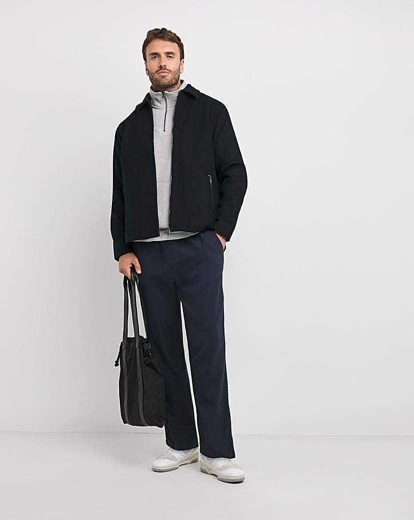 Wool Collar Zip Up Jacket
