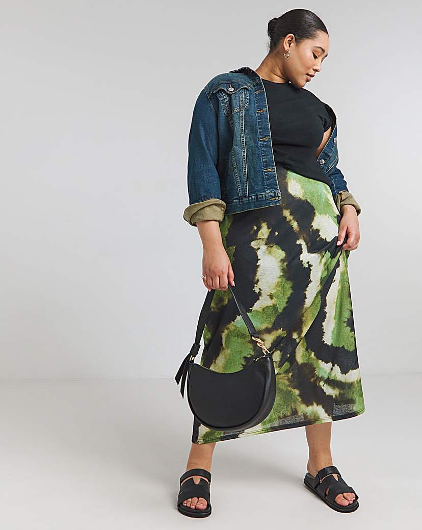 Tie Dye Midaxi Skirt
