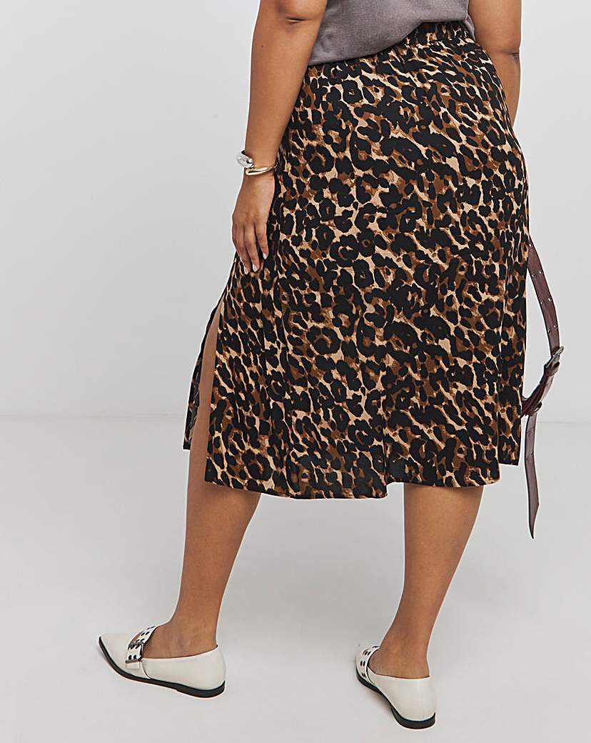 Side Split Midi Skirt