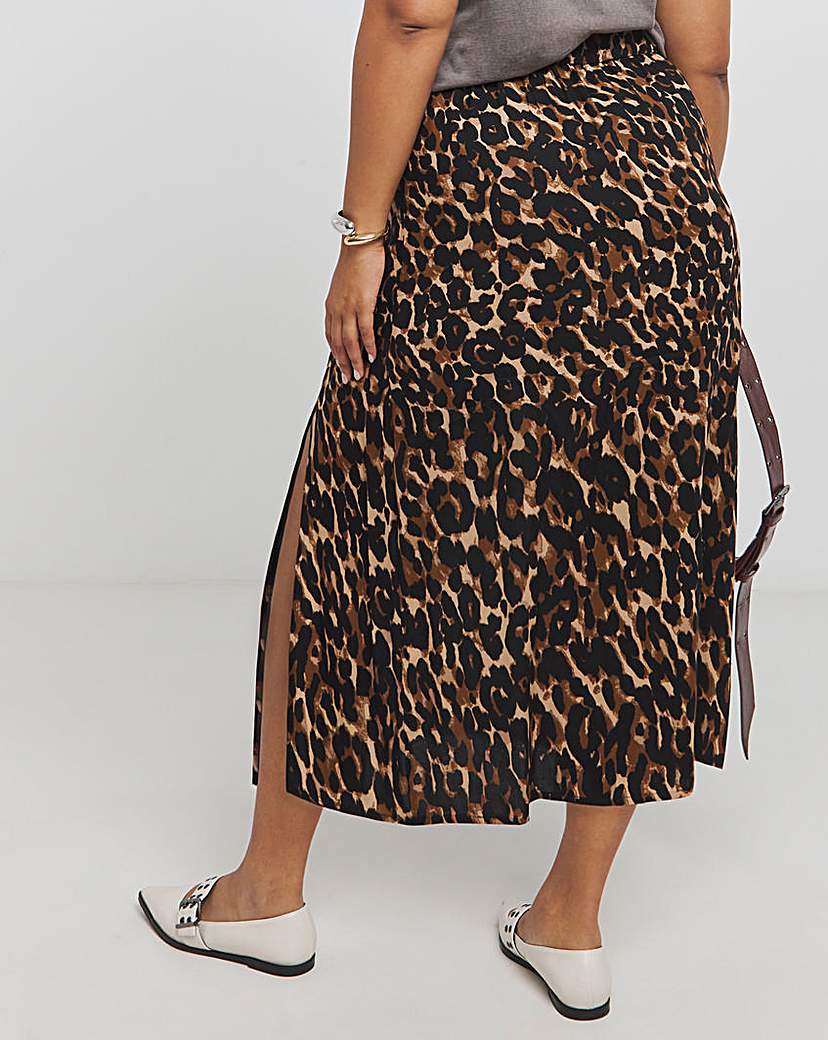 Side Split Midi Skirt