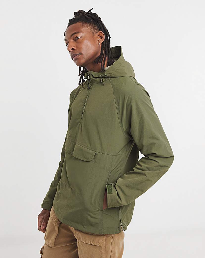 New In - Khaki Overhead Zip Jacket
