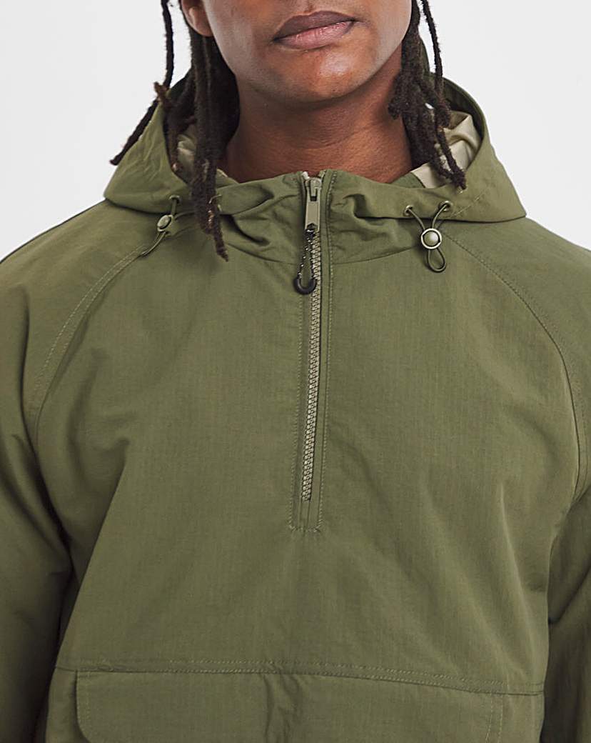 Khaki Overhead Zip Jacket