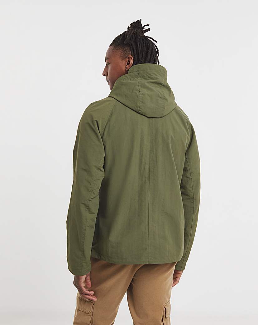 Khaki Overhead Zip Jacket
