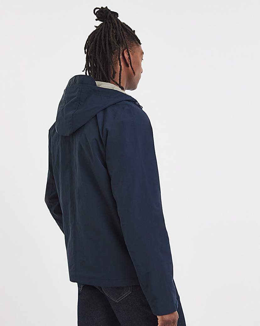 Navy Overhead Zip Jacket
