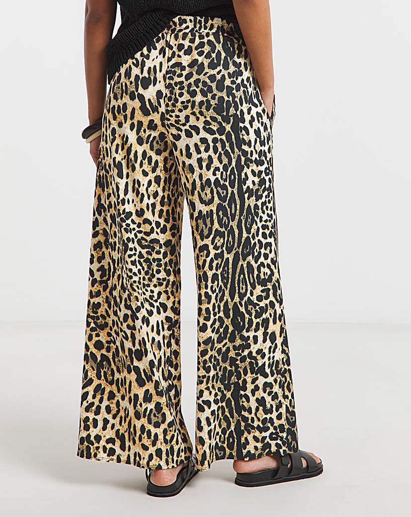 Drawcord Wide Leg Trousers