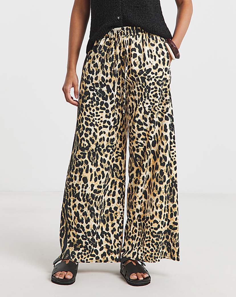Drawcord Wide Leg Trousers