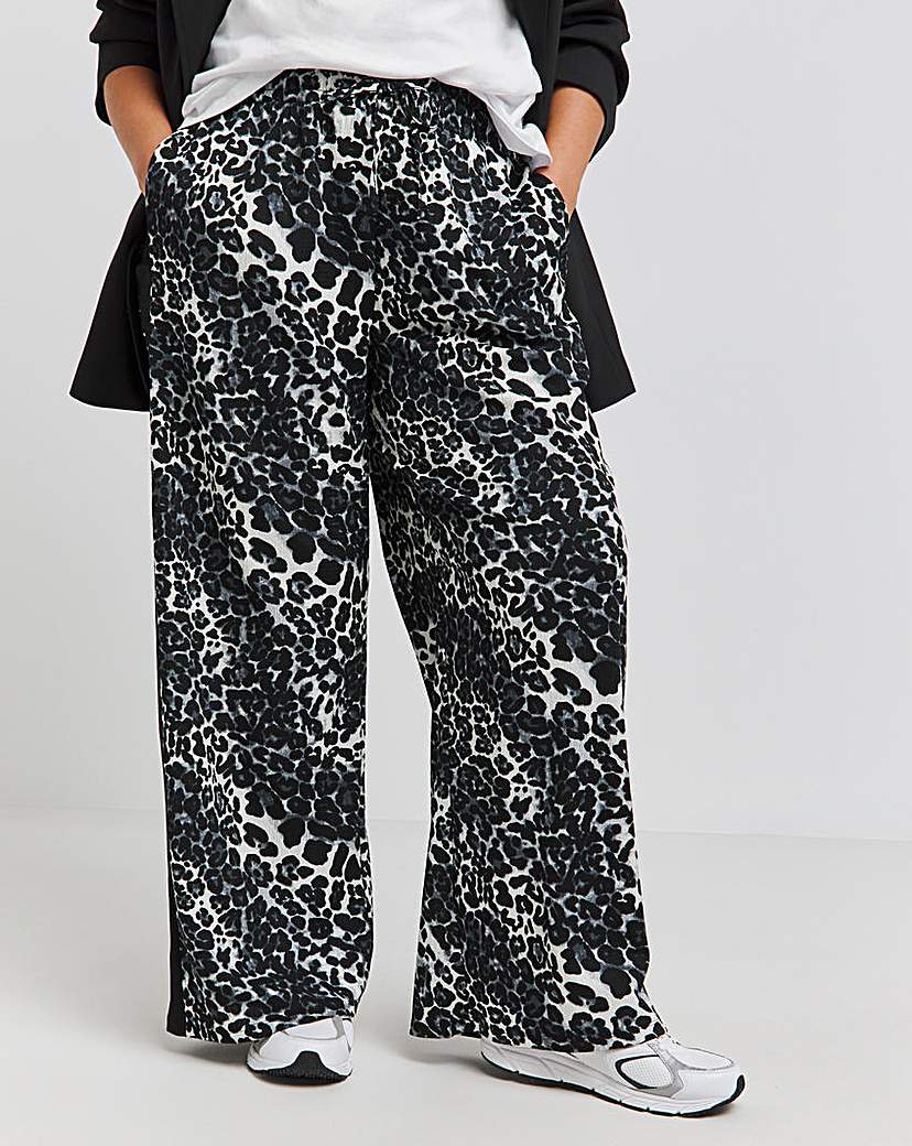 Side Stripe Wide Leg Trousers
