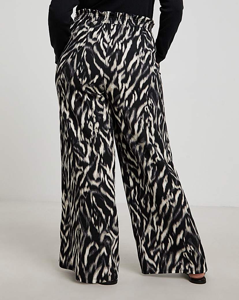 Waffle Wide Leg Trousers