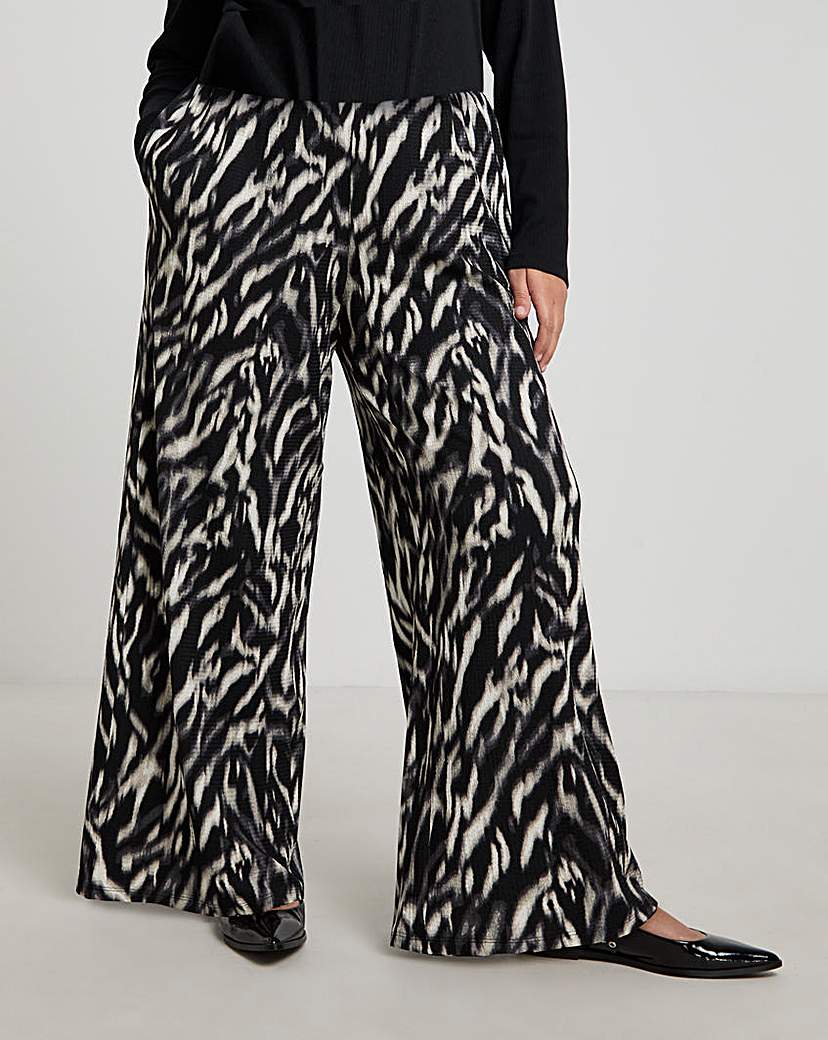 Waffle Wide Leg Trousers