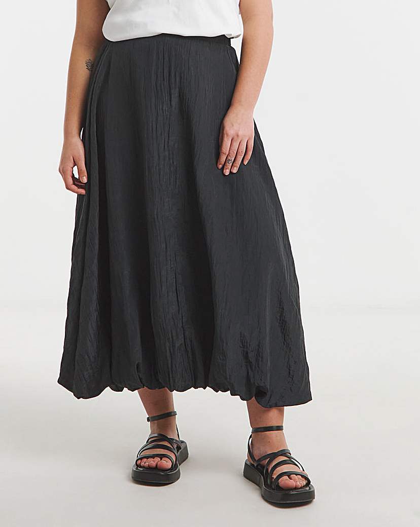 Bubble Hem Midaxi Skirt