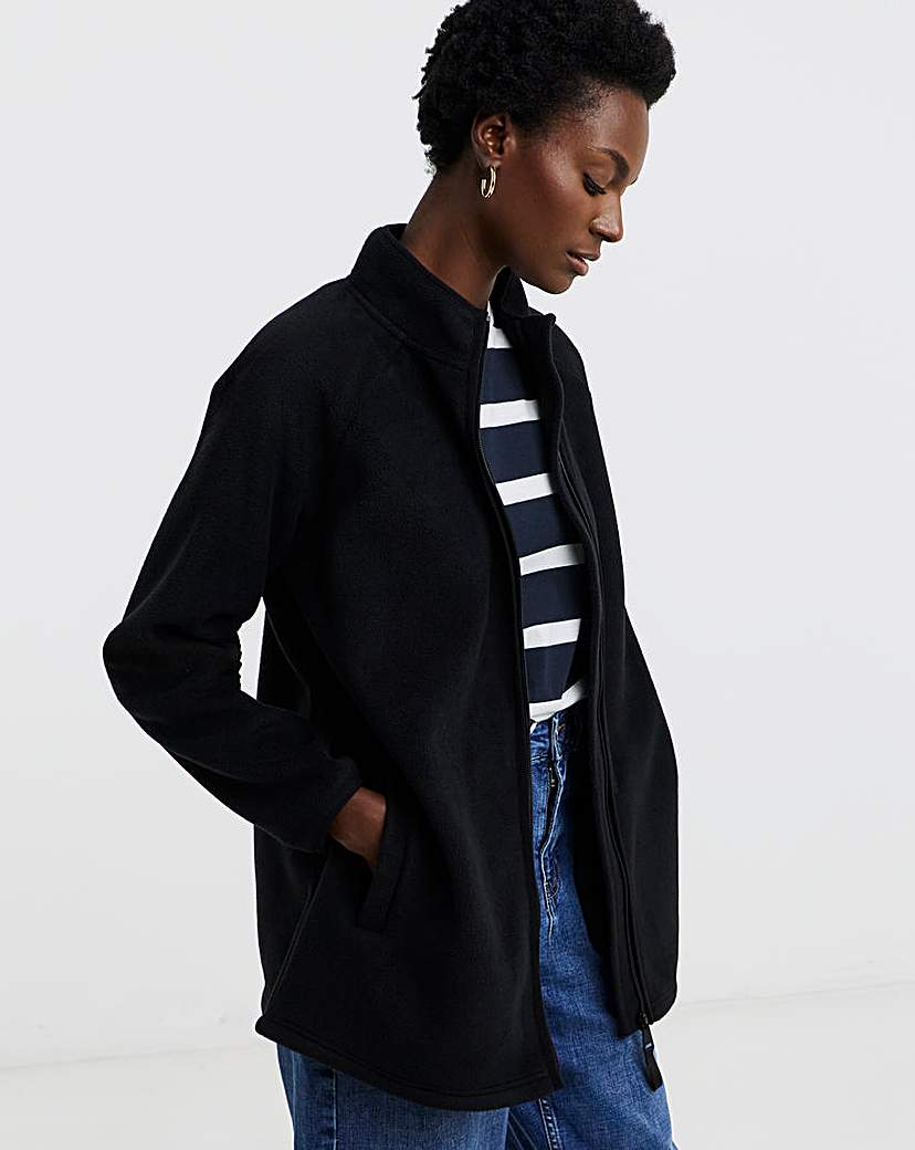 New In - Zip Through Longline Fleece