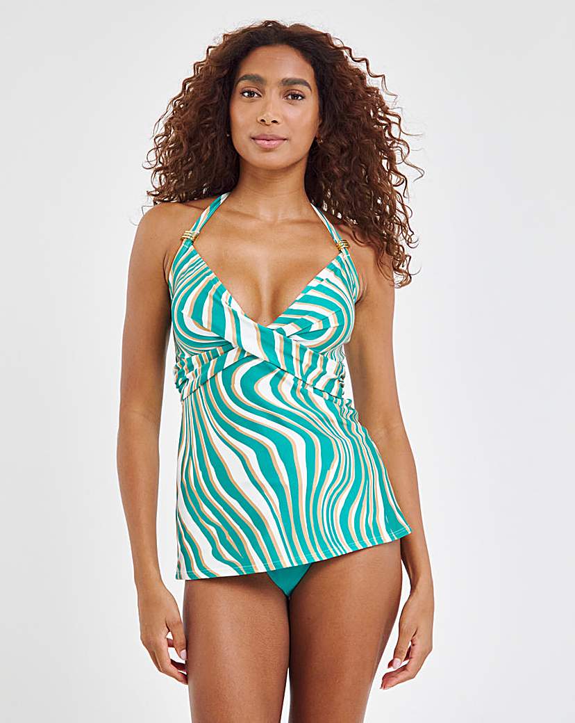 MAGISCULPT Twist Front Tankini Set