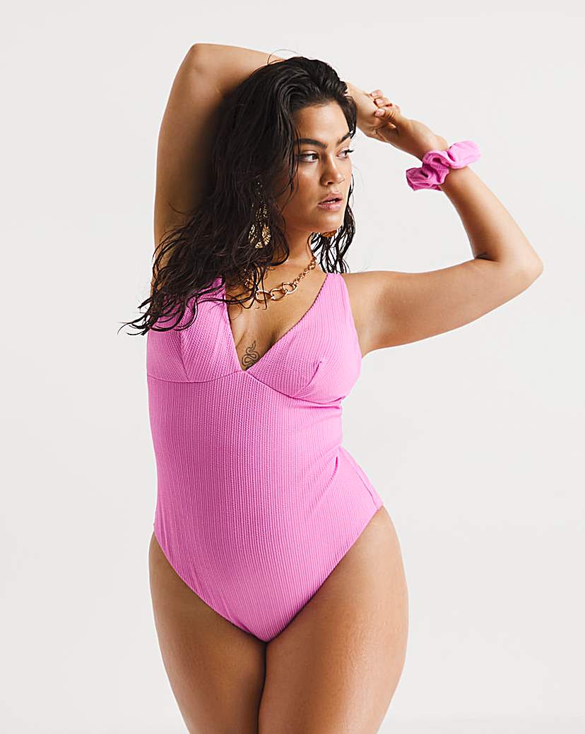 2 Pack Crinkle Swimsuits and Scrunchies