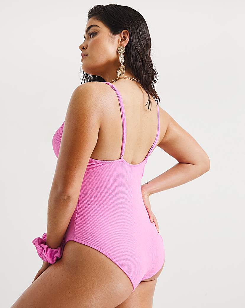 2 Pack Crinkle Swimsuits and Scrunchies