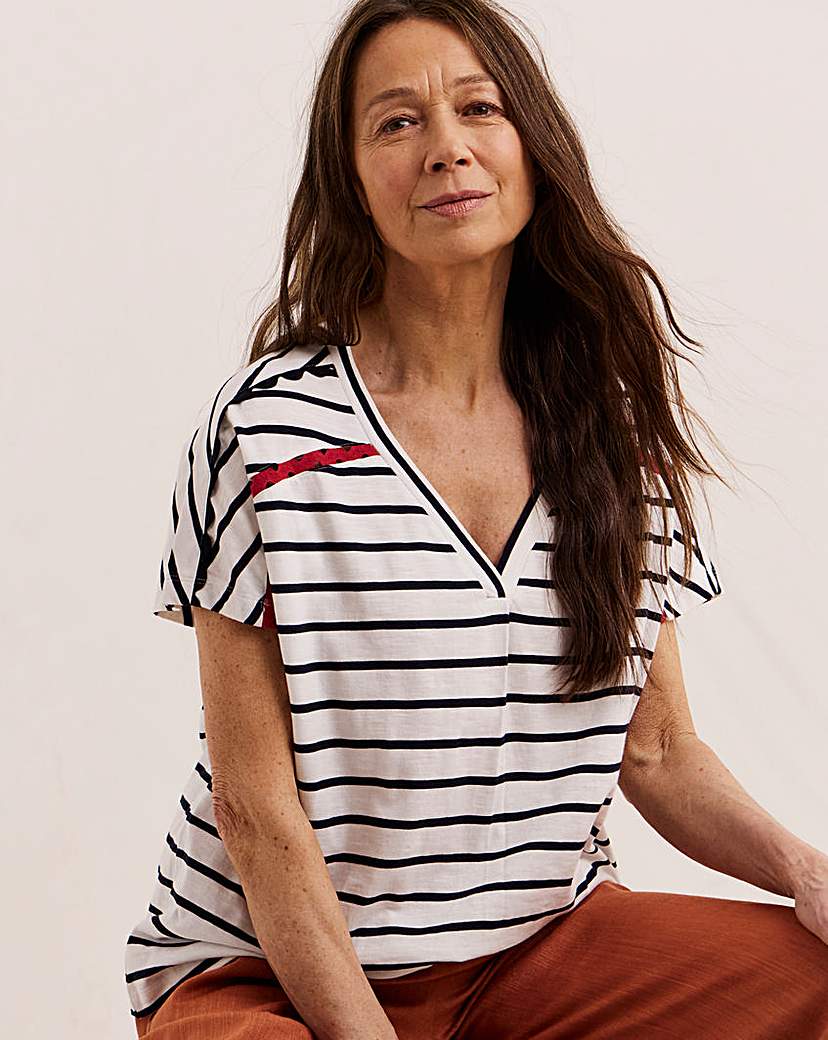 Julipa Cotton Trim TShirt Stripe Julipa Size …