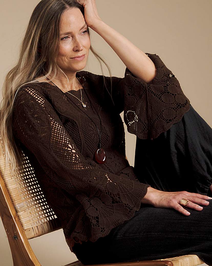 New In - Julipa Crochet Knitted Top