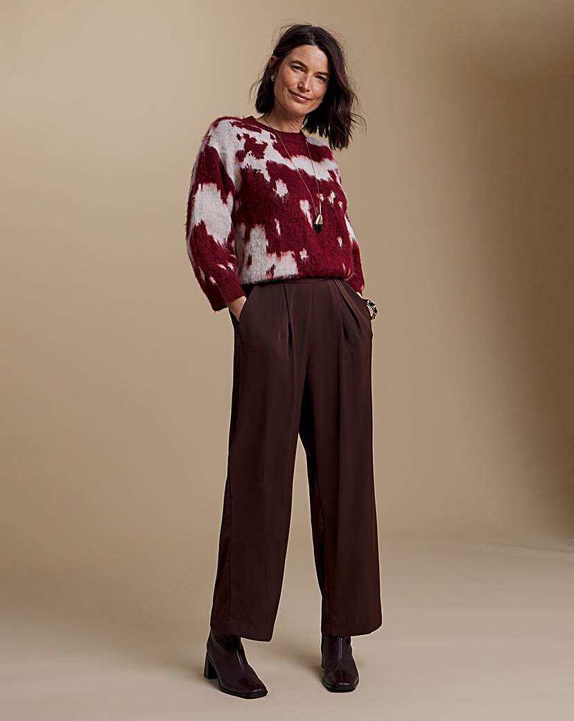 Julipa Petite Satin Straight Leg Trouser