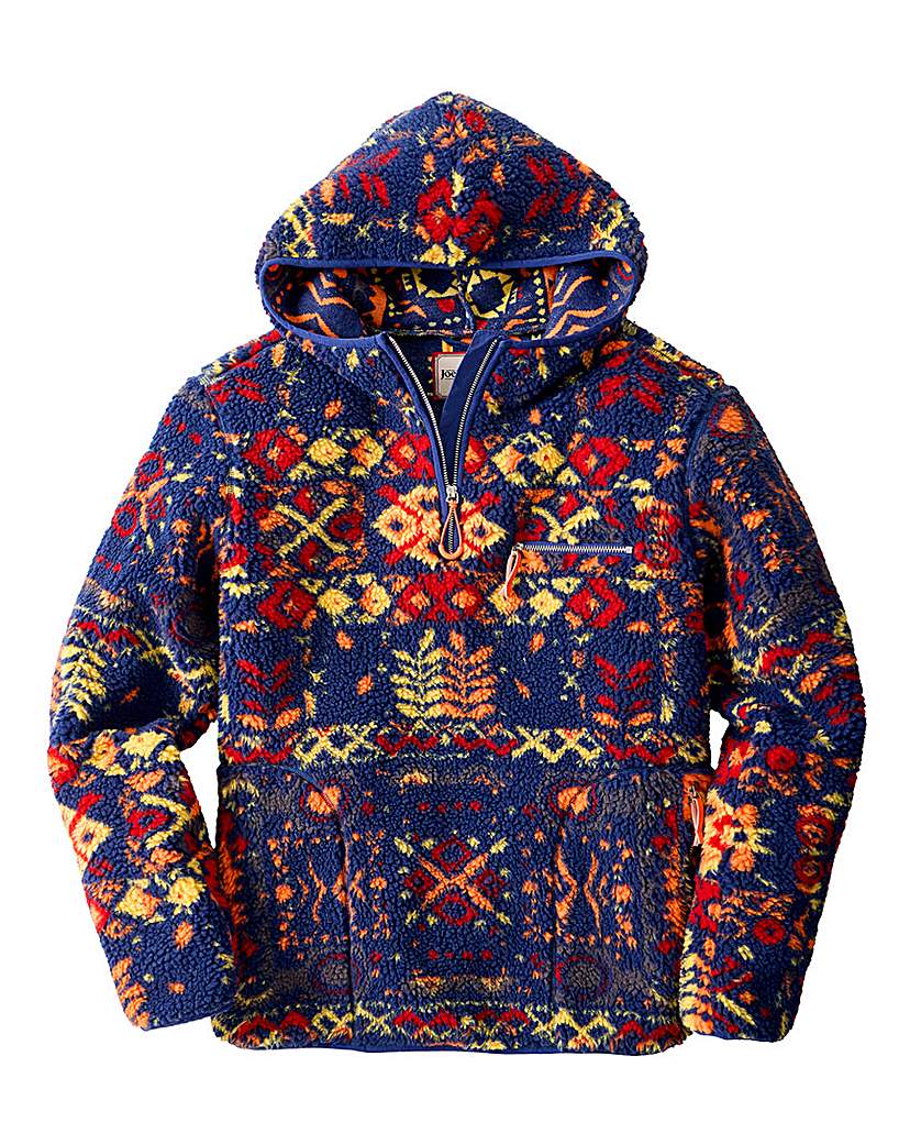 Joe Browns Perfect Borg Hoodie - Navy