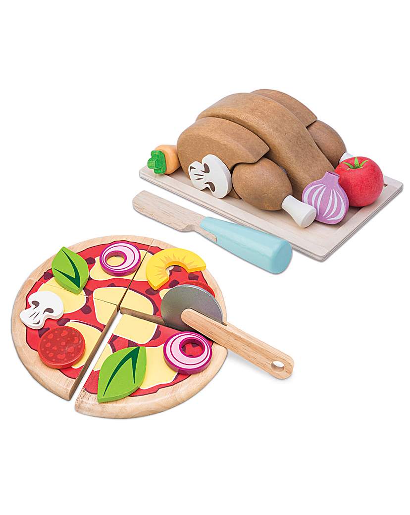 Image of Le Toy Van Roast Chicken & Pizza Set