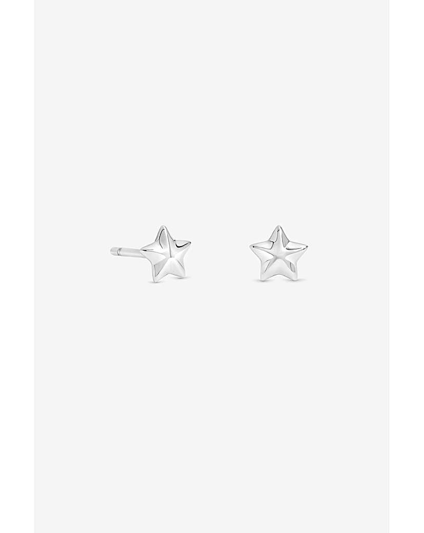 Sterling Silver 925 Mini Star Studs