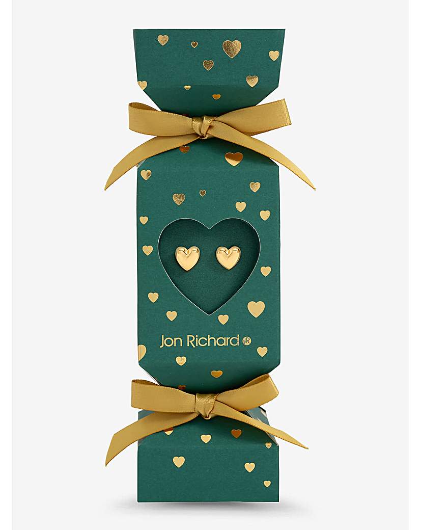 New In - 18K Gold Plated Heart Earrings - Cracker