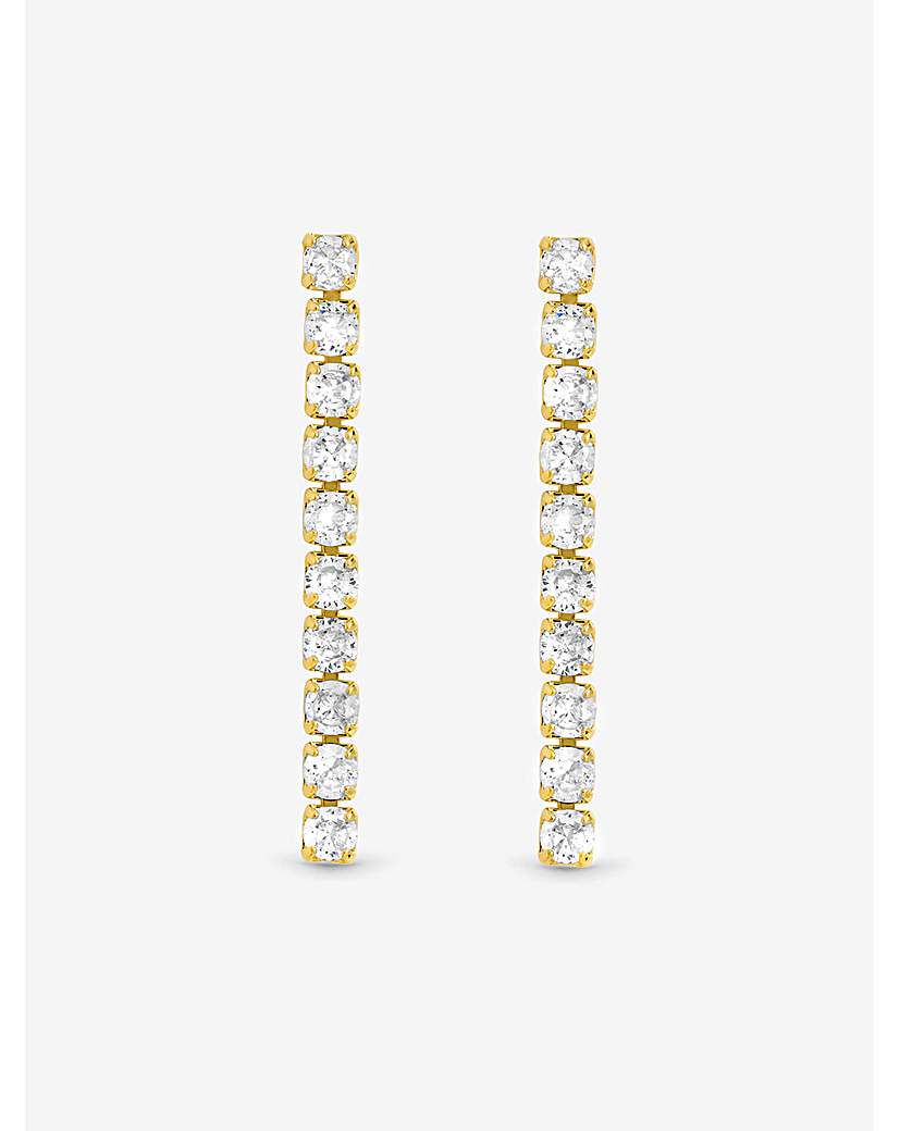 New In - Jon Richard Gold Plated CZ Earrings