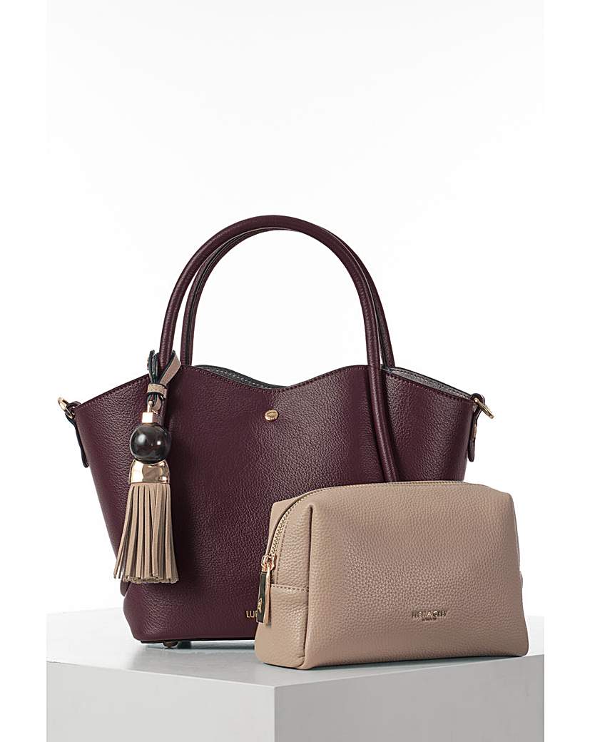 New In - Luella Grey Flo Cherry Crossbody