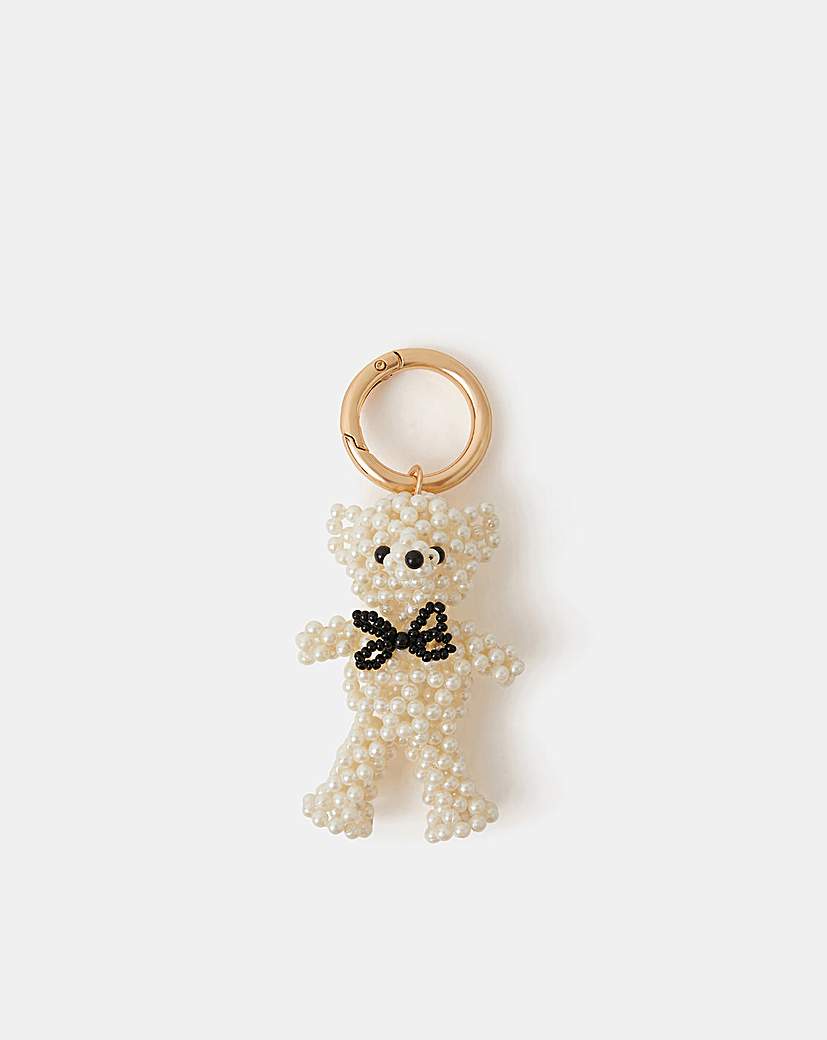 New In - Accessorize Beaded Bear Bag Charm