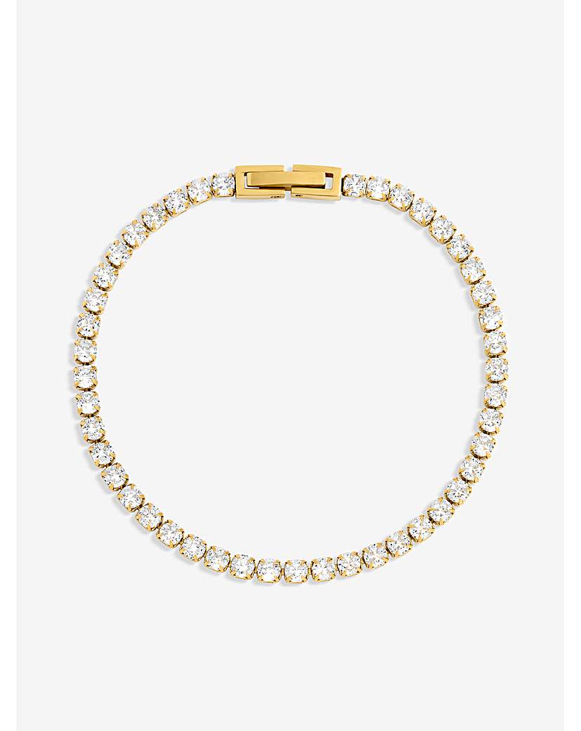 New In - Waterproof Gold Plated Tennis Bracelet