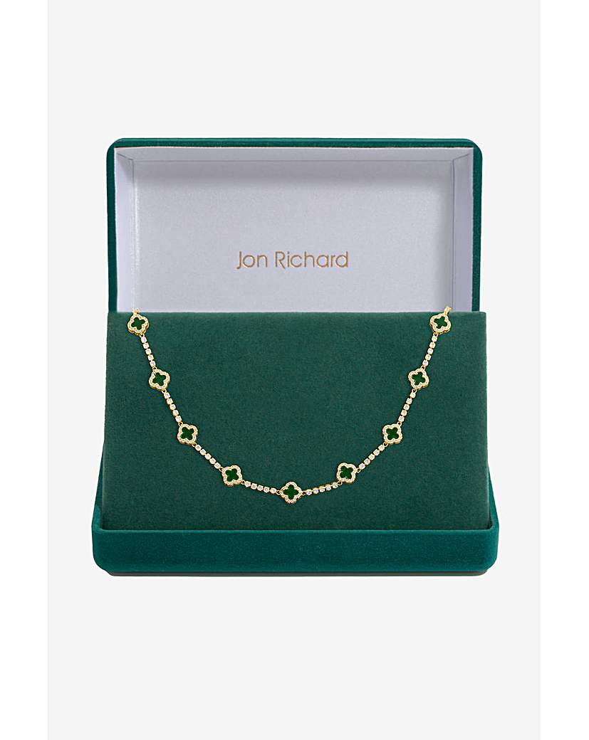 New In - Gold Plated Clover Necklace - Gift Box