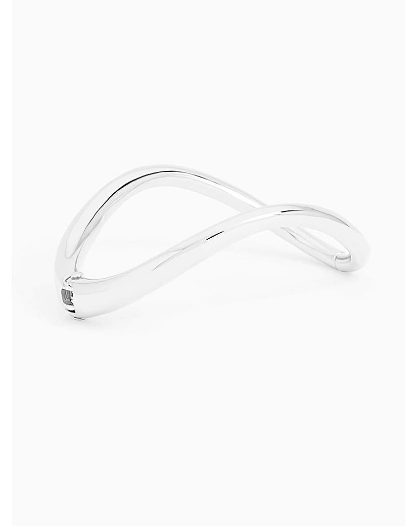 New In - Silver Plated Wave Cuff Bracelet