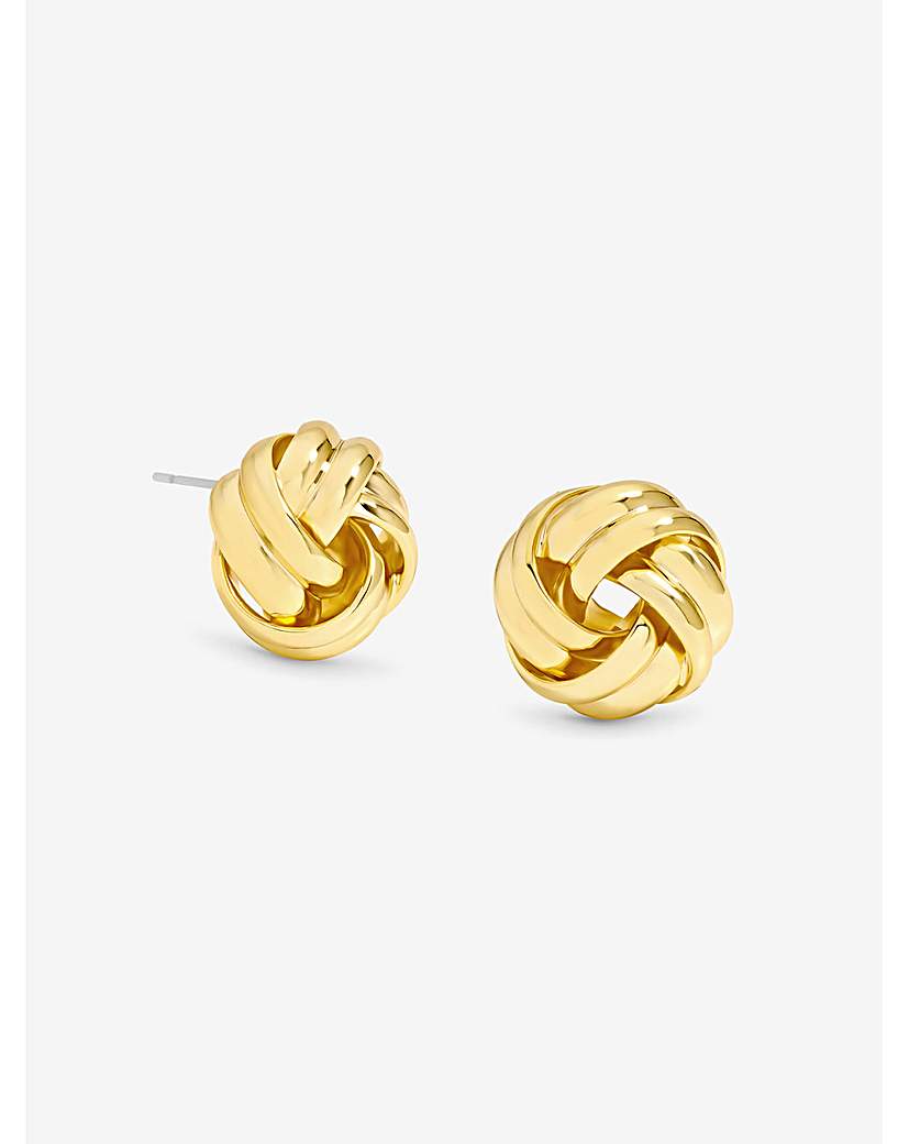 New In - Gold Plated Knot Studs