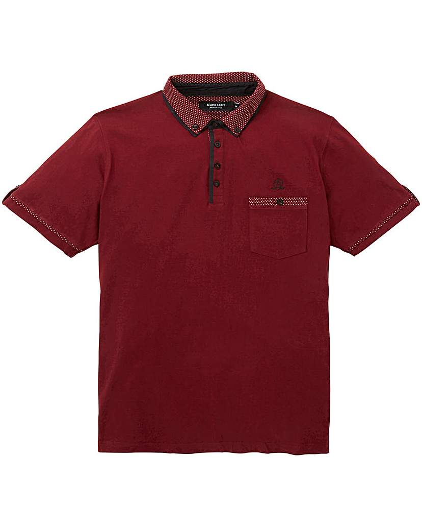 Image of Black Label Spot Trim Polo Long