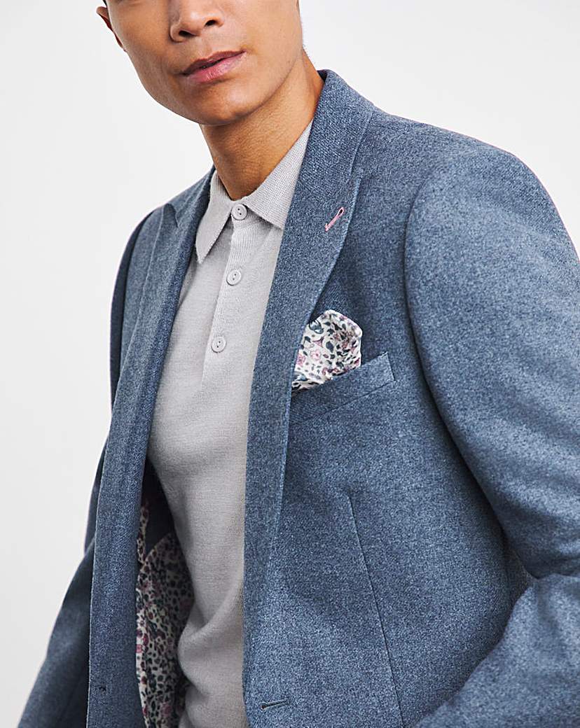 Light Blue Donegal Reg Fit Suit Jacket