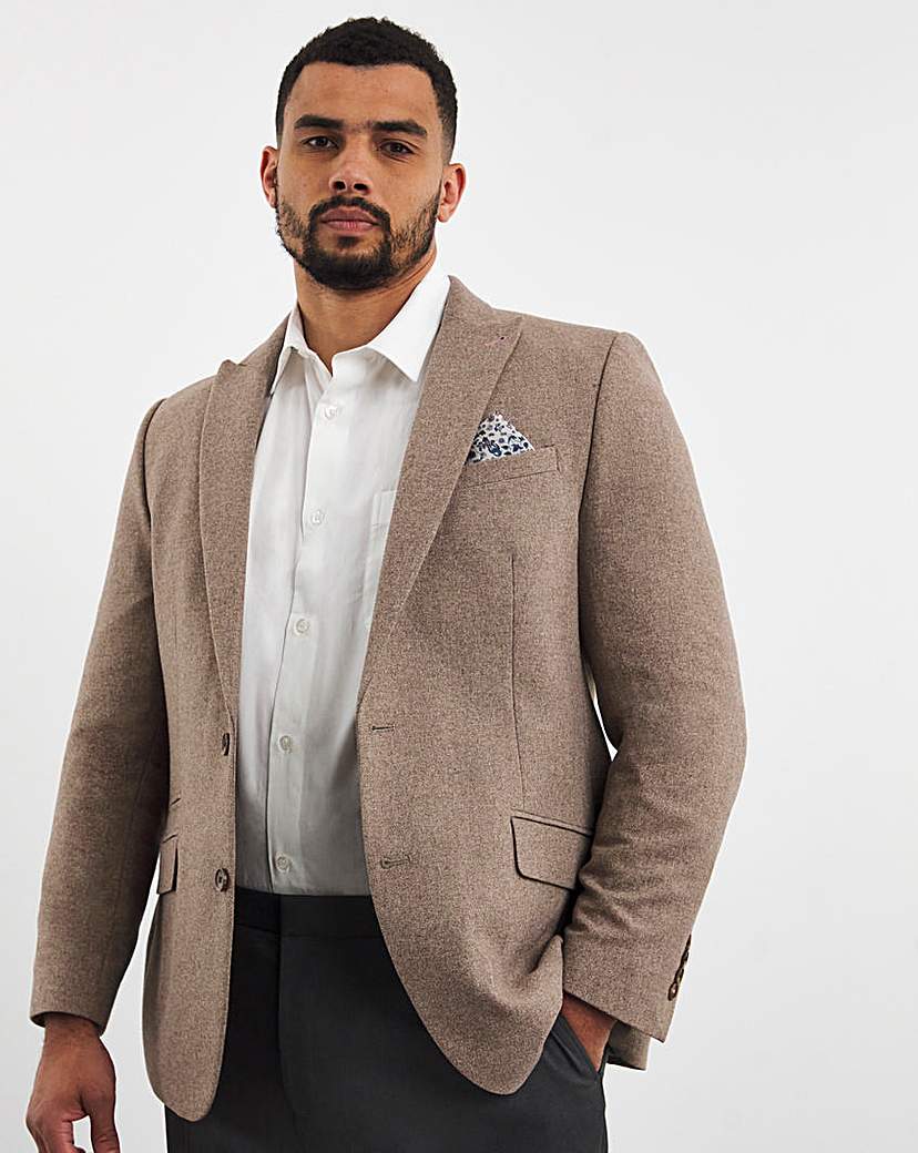 Oatmeal Donegal Reg Fit Suit Jacket