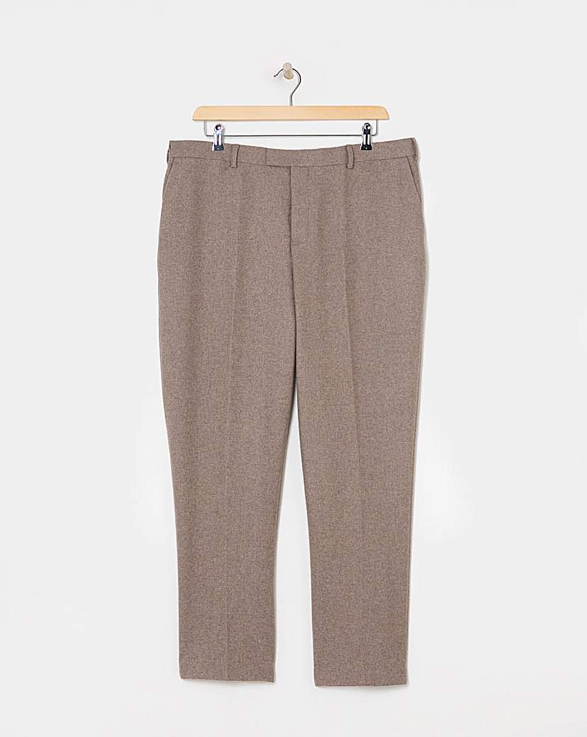 Oatmeal Donegal Reg Fit Suit Trouser