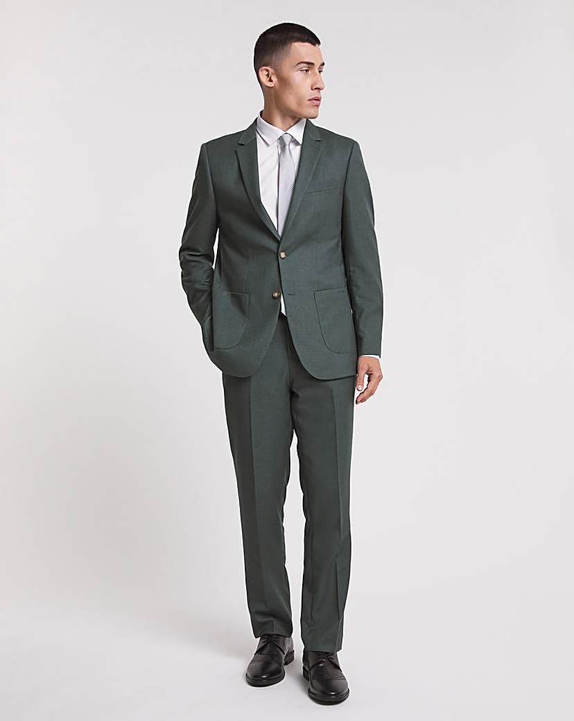 Linen Look Regular Fit Suit Trouser