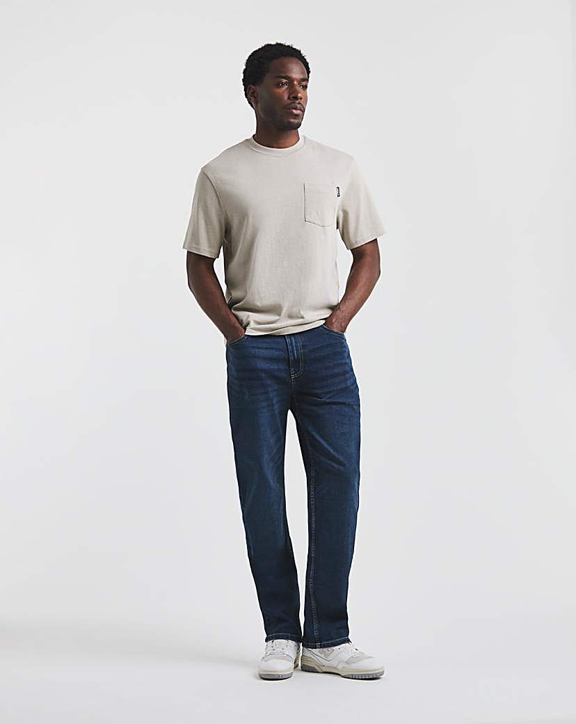 Union Straight Stretch Jeans Darkwash