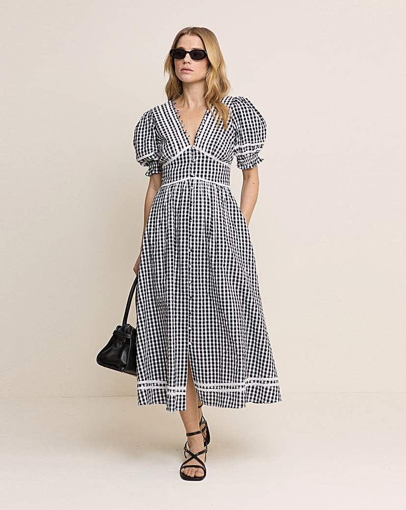 Nobody's Child Black Saffy Midi Dress - Size 20