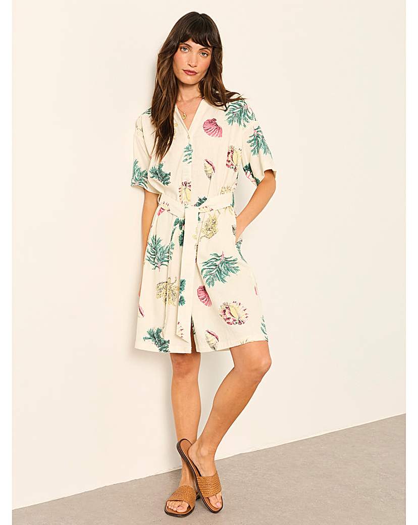 Fatface Women's Cream Cleo Shell Shirt Dress