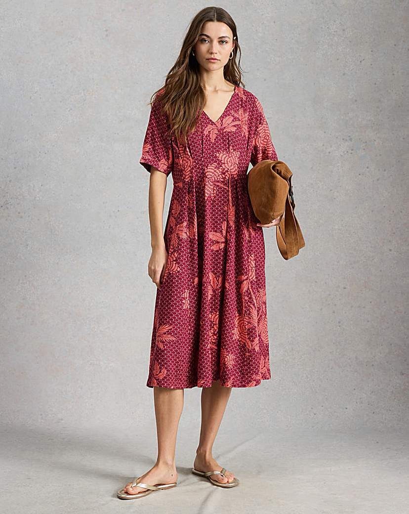 White Stuff Women's Kate Linen Blend Dress Size 10 - Image 2