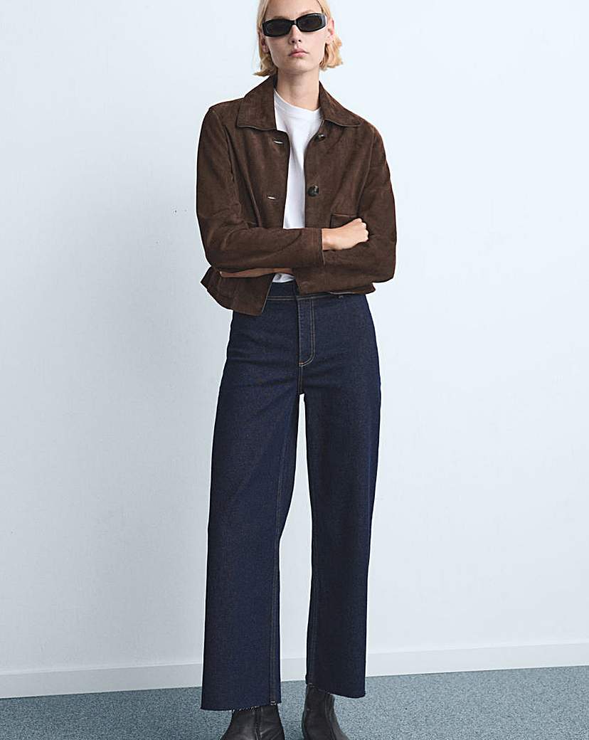 Mango High Waisted Culotte Jean