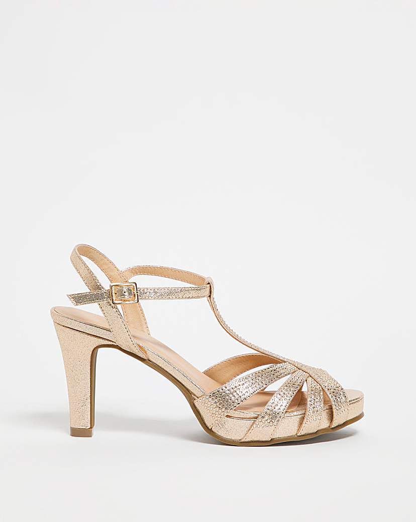Joanna Hope TBar Platform Sandal EEE Fit