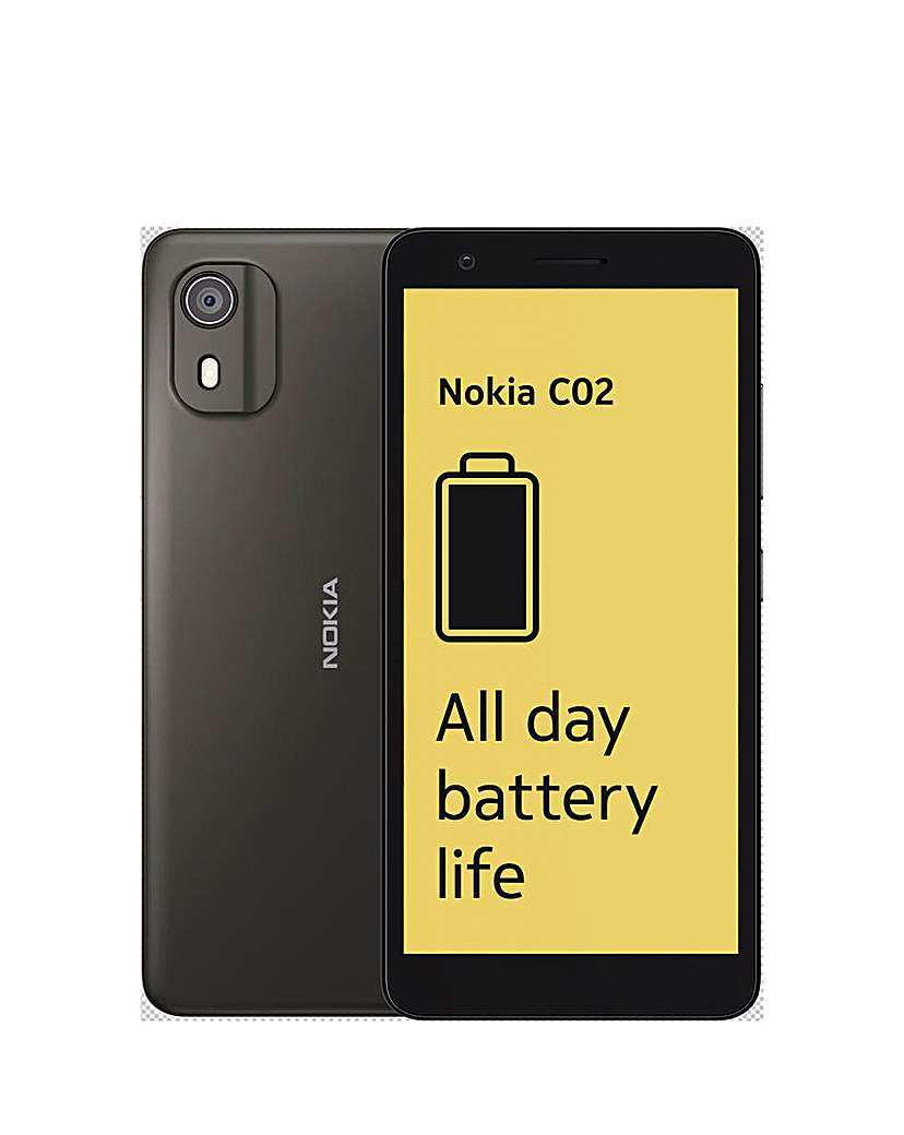 Nokia C02 2GB 32GB Dual Sim - Charcoal