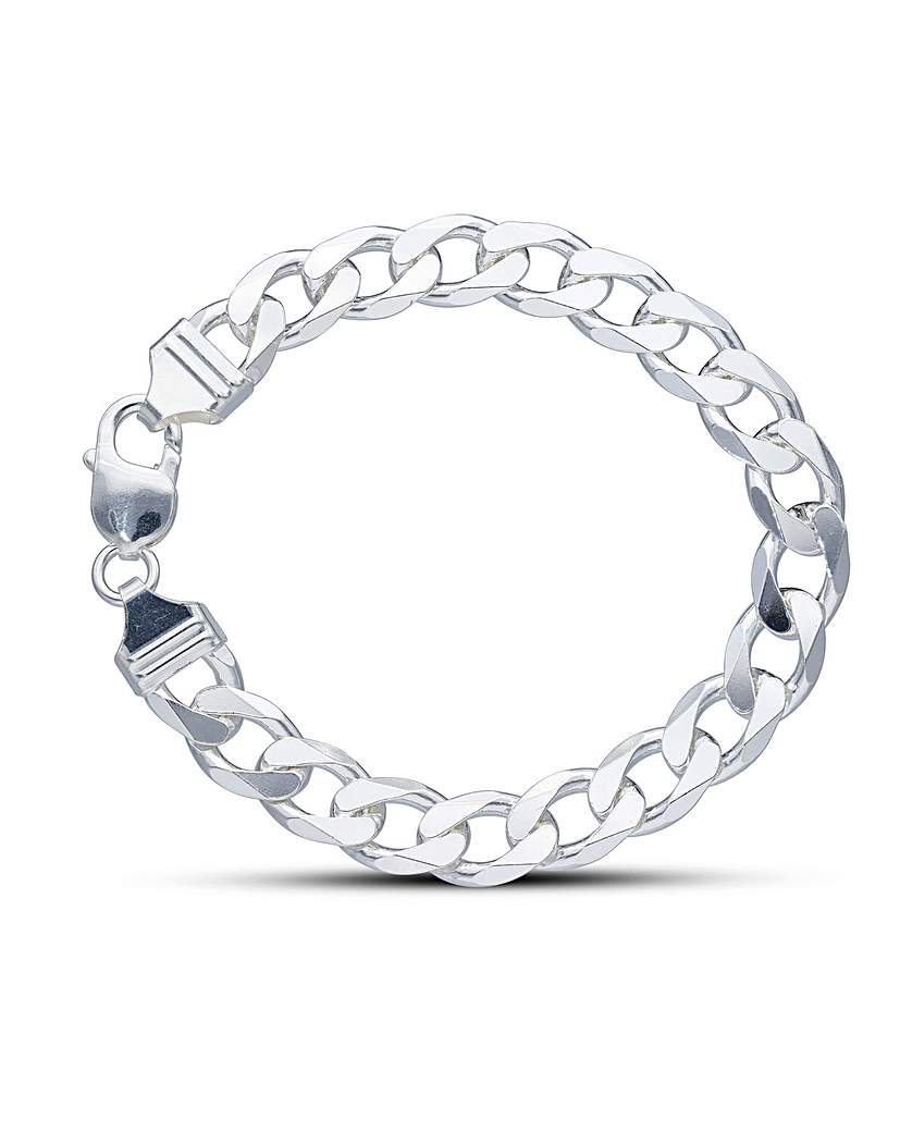 Silver 1oz Curb Bracelet
