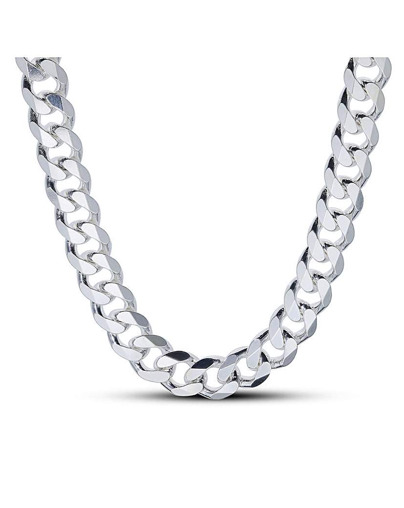 Silver Curb Chain 22 Inch
