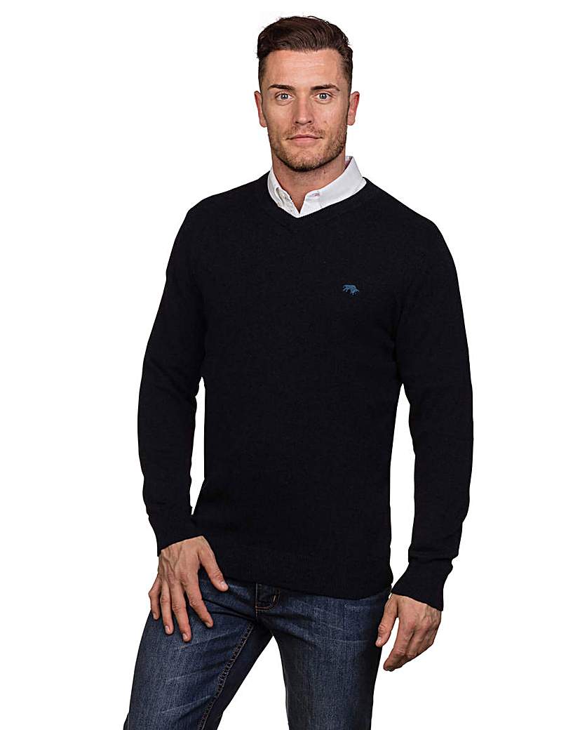 Raging Bull Cotton Cashmere V Neck