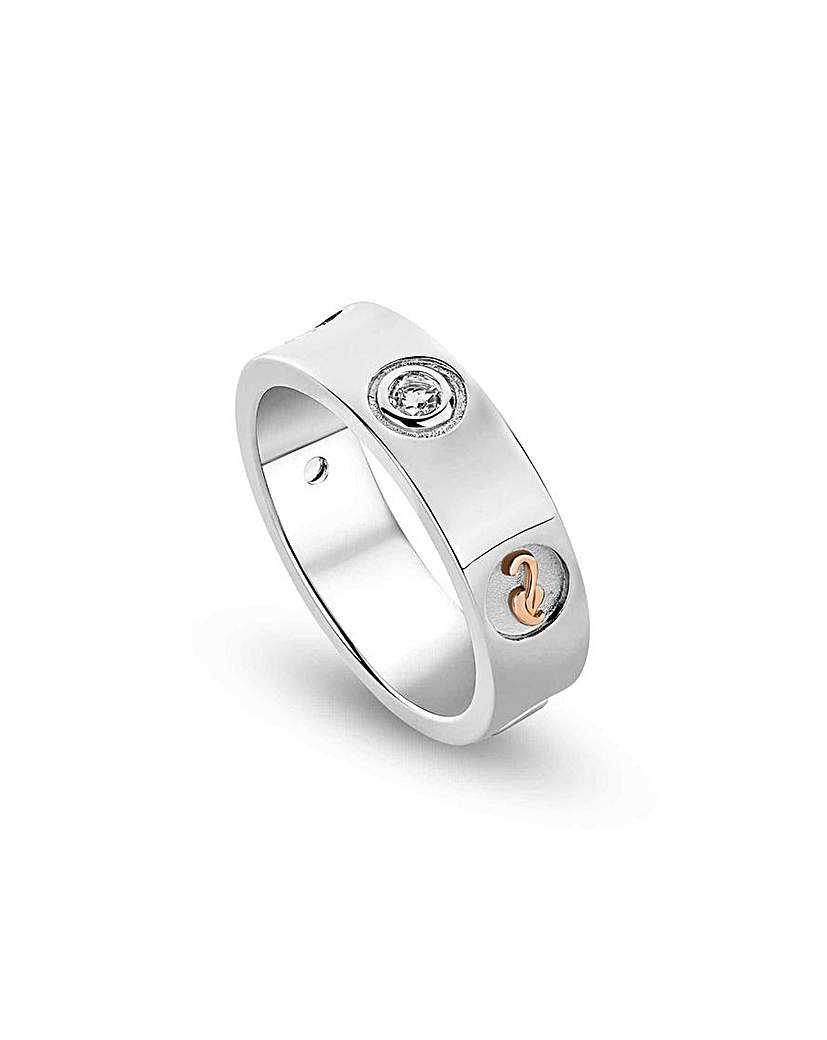 Insignia Band Ring with Topaz