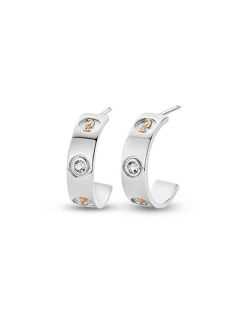Insignia Half-Hoop Earrings